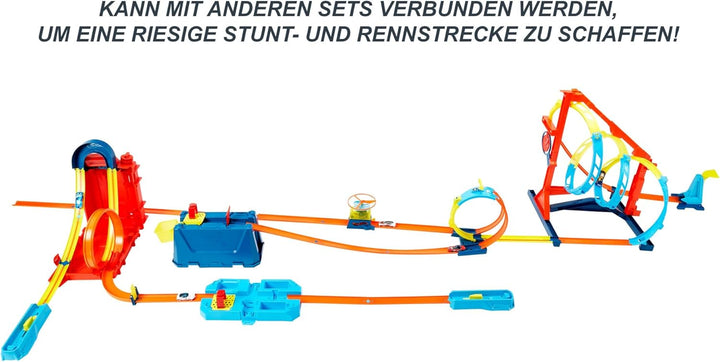 Hot Wheels Bahn Track Builder, Trackteile & Verbindungsstücke (36 Teile) für Autorennbahnen der Hot