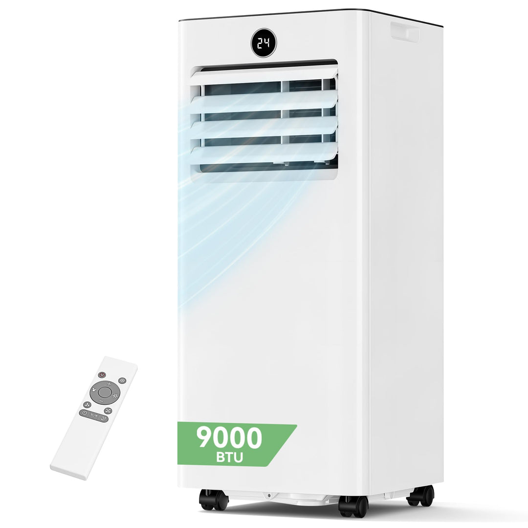 JUMMICO Mobile Klimaanlage 11000 BTU mit Abluftschlauch & Fensterkit, Large