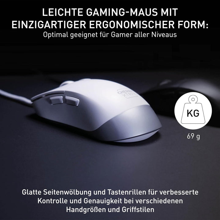 CHERRY XTRFY M50, Leichte Kabelgebundene Gaming-Maus, Ergonomische Form für Optimalen Komfort und Ko