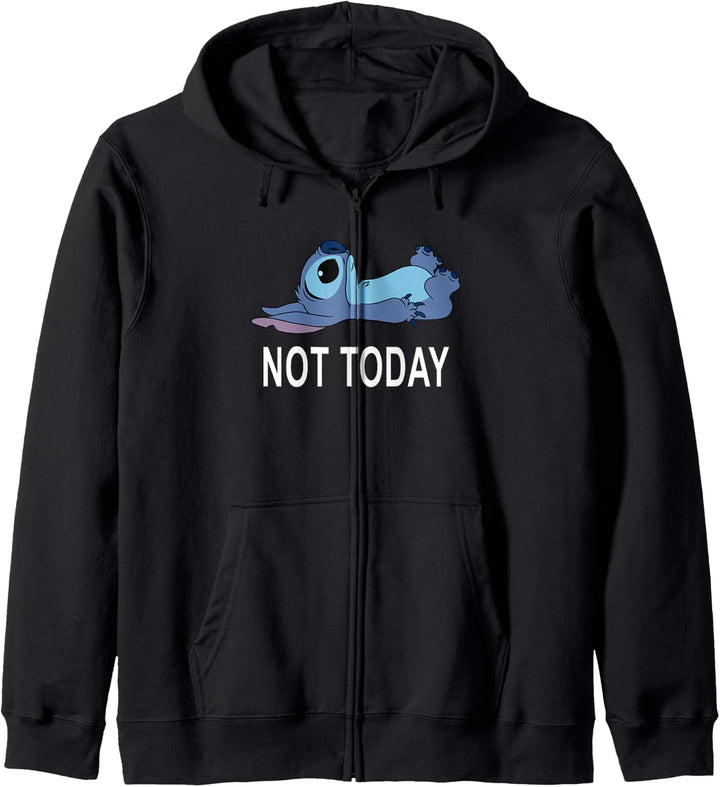 Disney Lilo &amp; Stitch Laying Down Staring Up Not Today Kapuzenjacke
