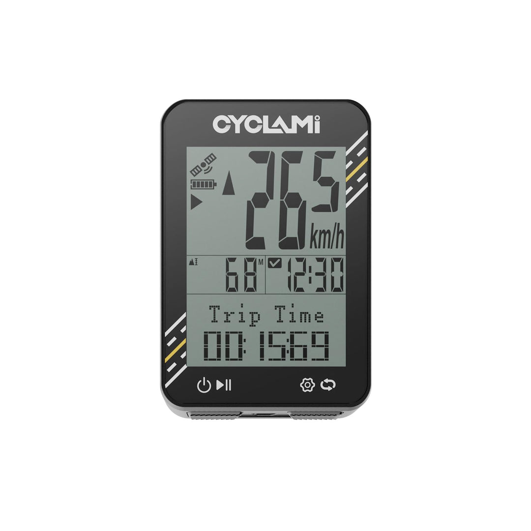 Fahrradcomputer Wireless – 5-Satelliten-GPS-Fahrradtacho und Kilometerzähler – 2,4-Zoll-Display, auc