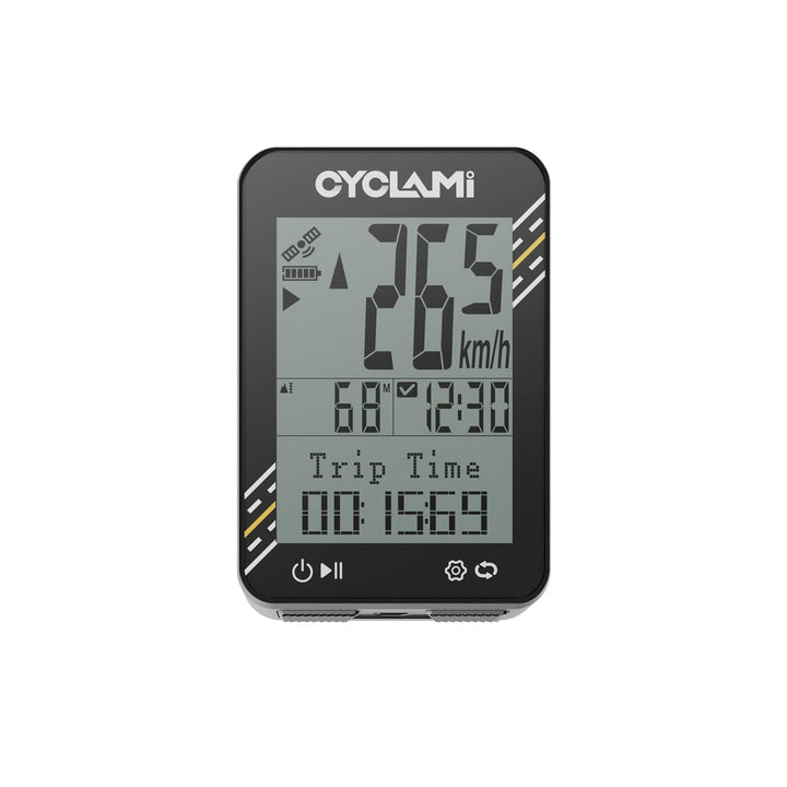 Fahrradcomputer Wireless – 5-Satelliten-GPS-Fahrradtacho und Kilometerzähler – 2,4-Zoll-Display, auc