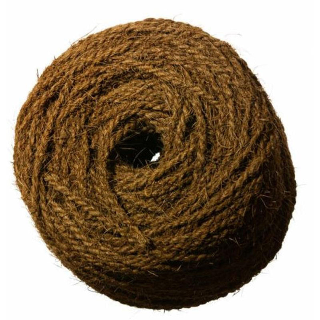 NOOR Kokosstrick Baumbinder - 140 m Kokosgarn 2-Fach geflochten - 100% Naturfaser, biologisch abbaub