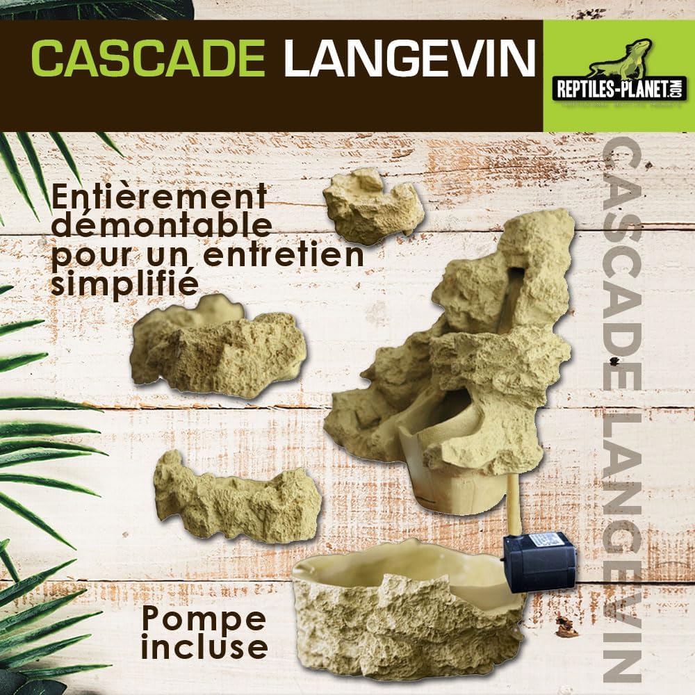 Reptiles Planet Wasserfall für Terrarium Reptilien Langevin mit Pumpe