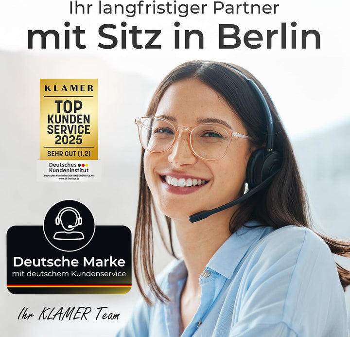 KLAMER Pfannenset Induktion (20 + 28 cm), hochwertige Profi Edelstahlpfanne antihaftbeschichtet mit