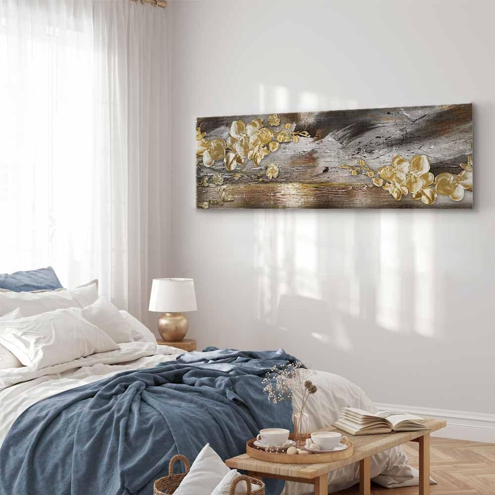 murando Akustikbild Abstrakt 135x45 cm Bilder Akustikschaum Hochleistungsschallabsorber Schallschutz