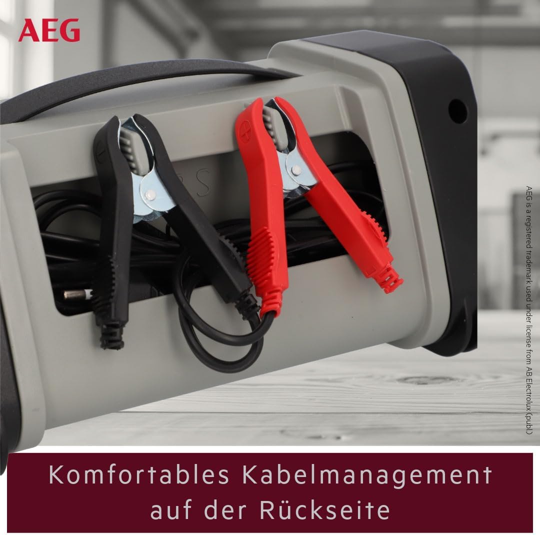 AEG Automotive 97024 Mikroprozessor-Ladegerät LT 10 Ampere für 12 und 24 V Batterien, 9-stufig 10 Am