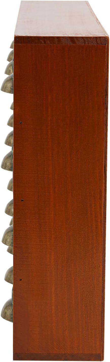 Holz Schubladenbox 4 X 4 Stufige SchubladenOrganizer Vintage Apothekerschrank mit 16 Schubladen Schl