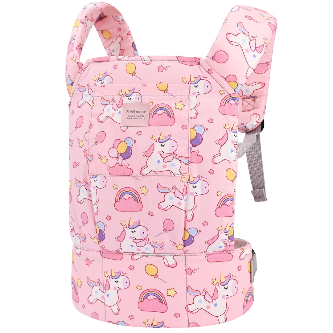 Bebamour Puppentrage für Mädchen, 3 in 1 weiches Tragetuch für Kinder, 100% Baumwolle Puppenzubehör(