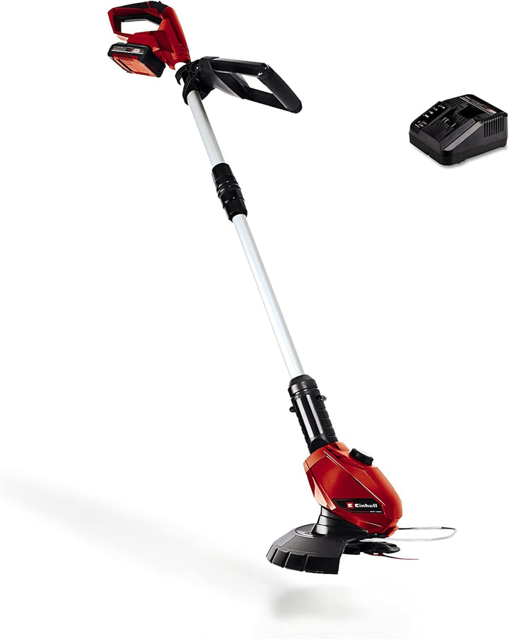 Einhell Akku-Rasentrimmer GE-CT 18 Li Kit Power X-Change (Li-Ion, 18V, Motorkopf drehbar, Flowerguar