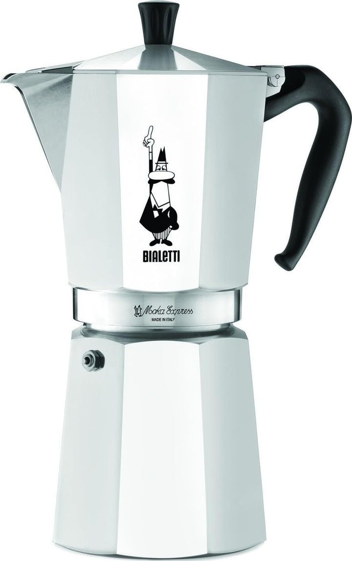 Bialetti - Moka Express: Kultiger Espressokocher für den Herd, macht echten italienischen Kaffee, Mo