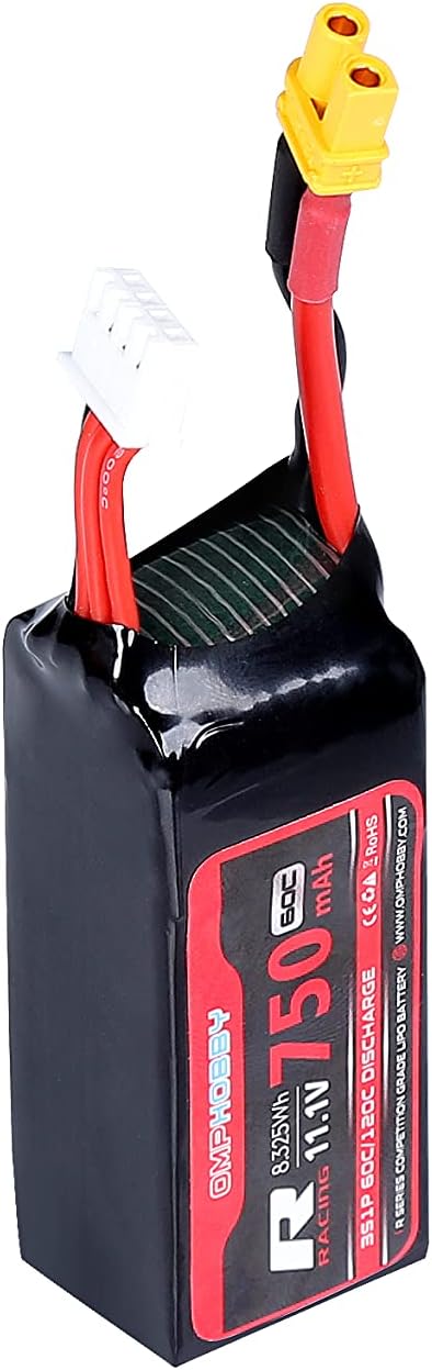 OMPHOBBY M2 EVO Helicopter Teile OSHM2329 Lithium Batterie 11.1V 750mAh 60C Original Ersatz für OMP