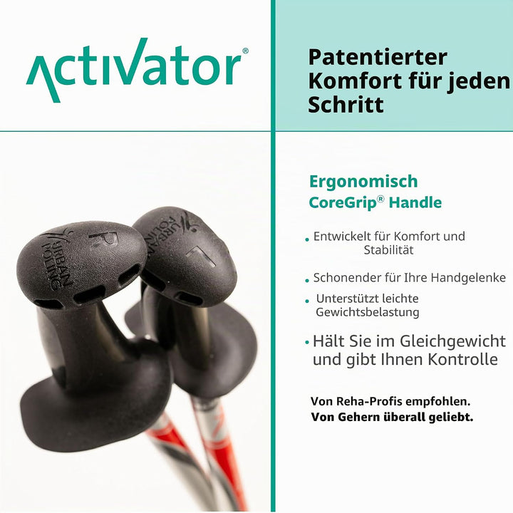 ACTIVATOR Walking Stöcke für Rumpfstärkung, Stabilität und Off-Loading