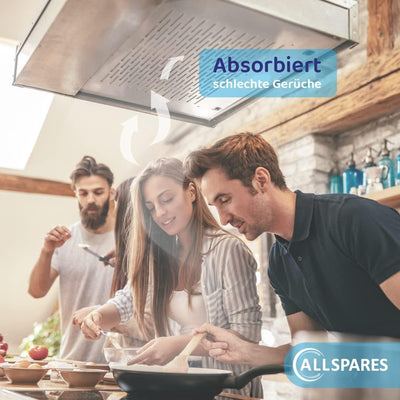 AllSpares CleanAir Umluftersatzfilter für Dunstabzugshauben geeignet für Bosch DSZ5220 / DSZ5201 / 0