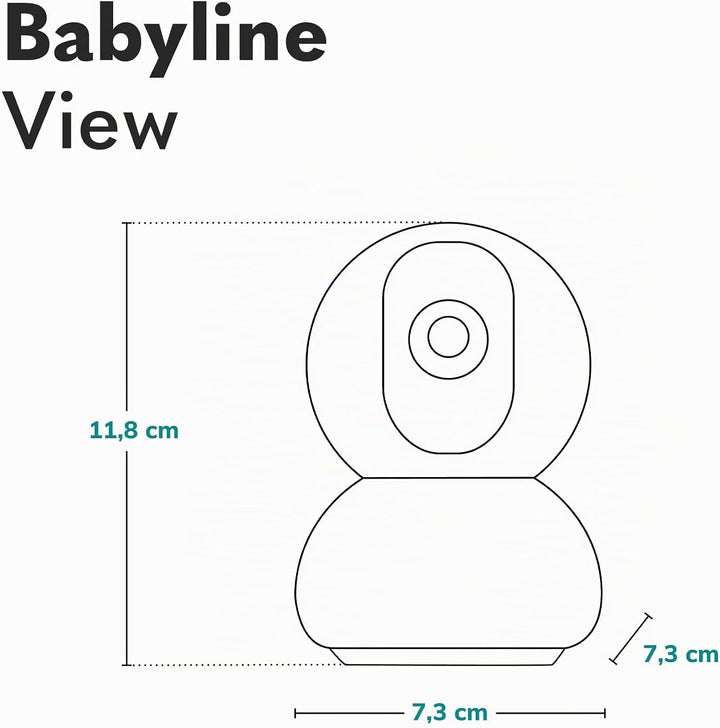 Lionelo Babyline View Schwenkbare Überwachungskamera 330° App-gesteuertes elektronisches Babyphone Z