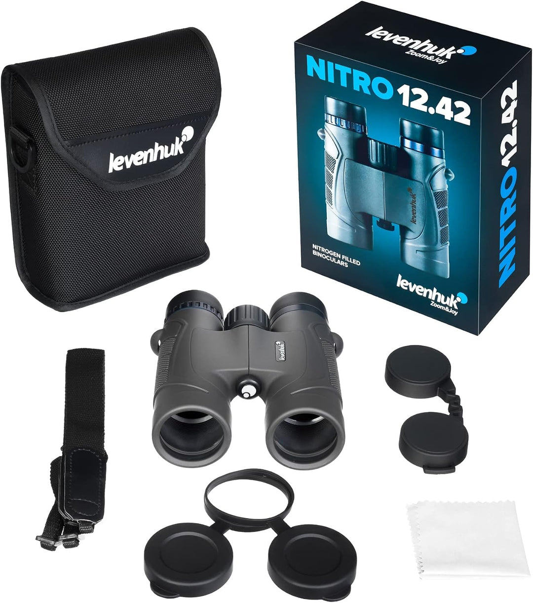 Levenhuk Nitro 12x42 Leistungsstarkes Feldfernglas für Erwachsene, 12x42
