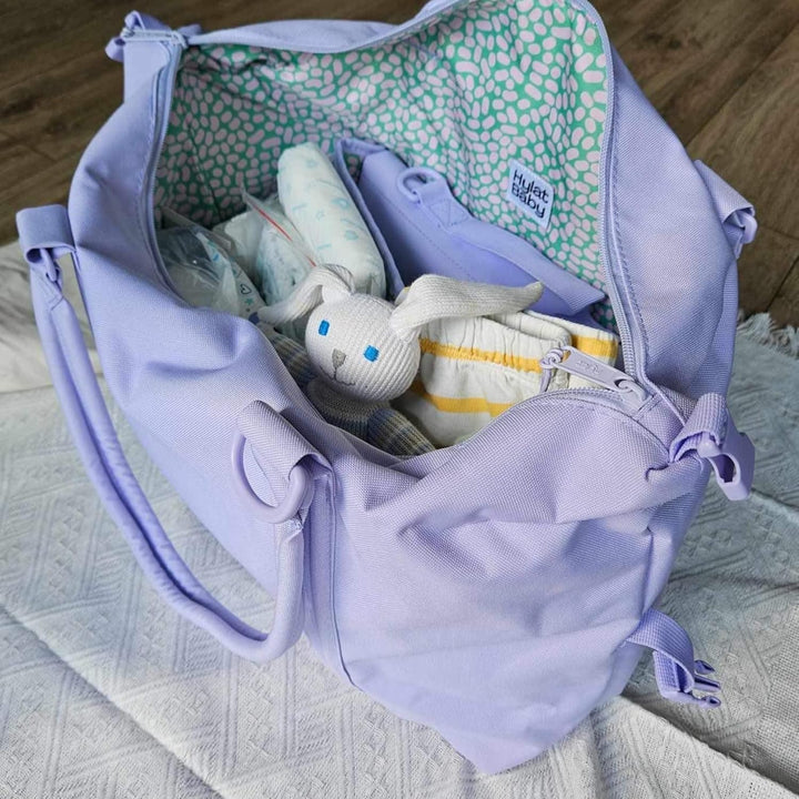 Hylat Baby Wickeltasche mit Wickelunterlage und Baumwolltasche - moderne Tasche für Windeln und Kind