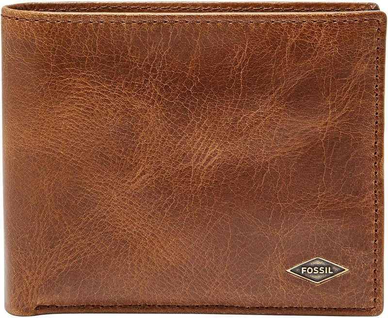 Fossil Herren Reisepasshülle Ryan aus Leder 12,4 cm L x 0,5 cm B x 8,9 cm H Braun, Braun