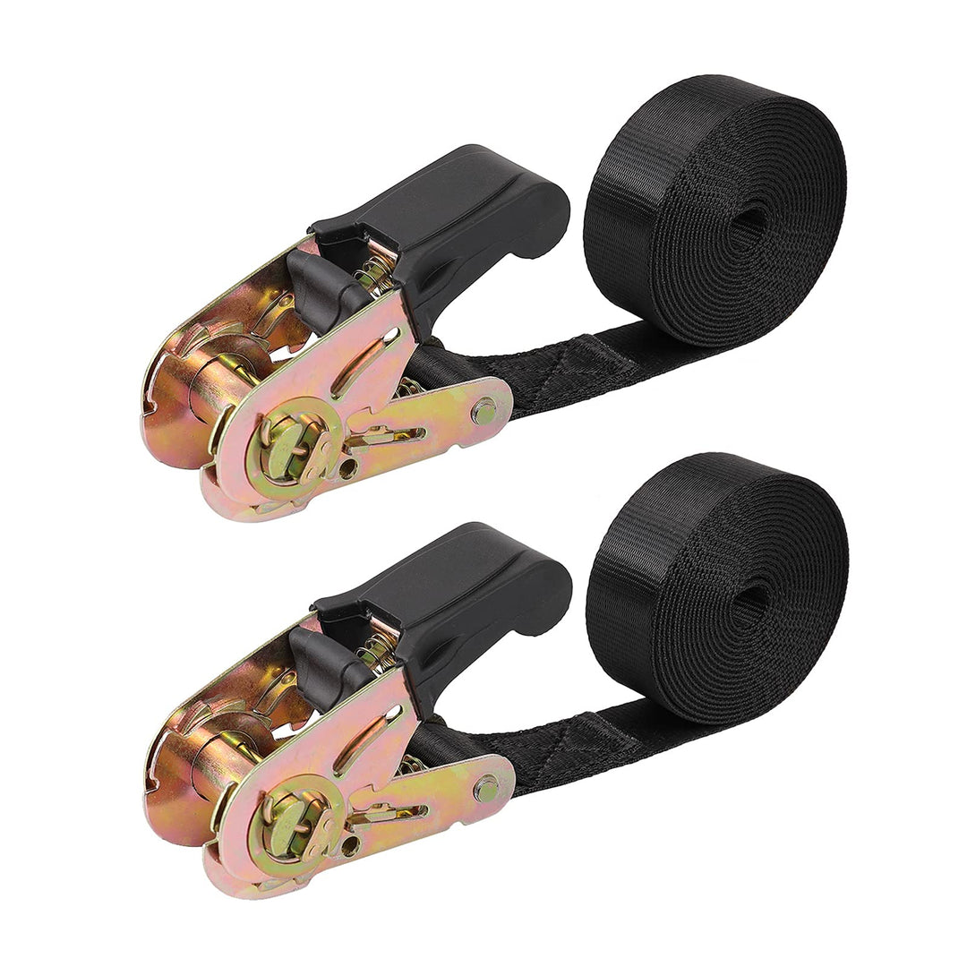 Endless Ratchet Tie Down Straps Heavy Duty Cargo Tie Downs, Durable Nylon Black Strap Down Ratchetin