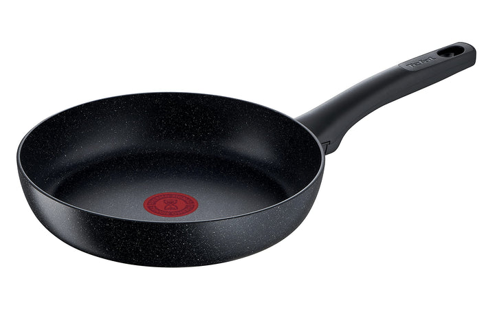 Tefal G28104 Black Stone Bratpfanne 24 cm | Mineralia+ Antihaftversiegelung | sicher | Thermo-Signal