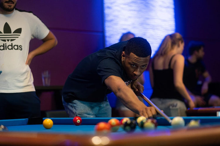 store HD Billard Queue Set zweiteilig aus edlem Holz, 147cm lang, Billard Kö 2-teilig für Pool + Sno