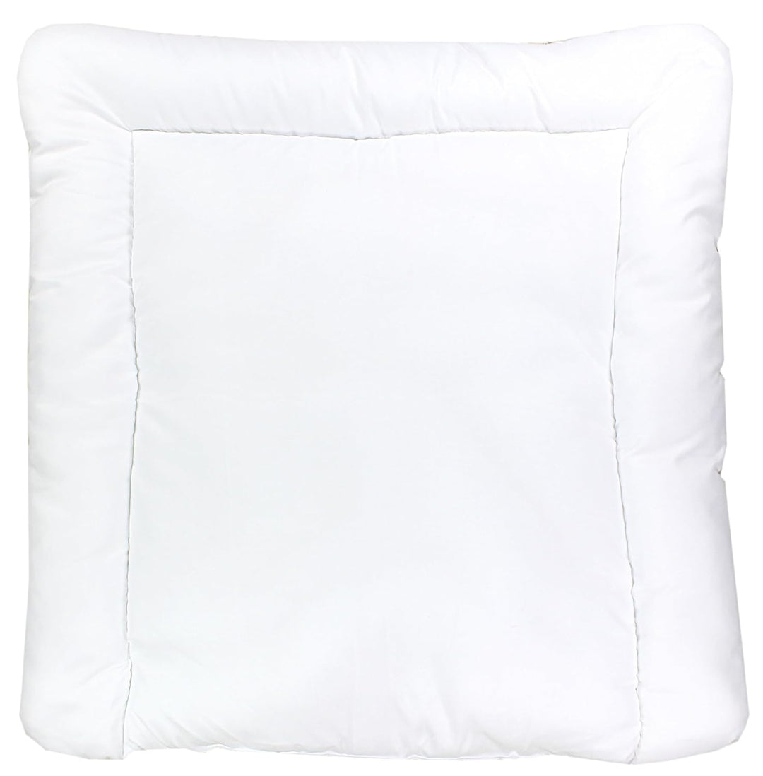 TupTam Baby Wickeltischauflage mit Baumwollbezug Gemustert, Farbe: Baufahrzeuge/Bagger/Beige, Grösse