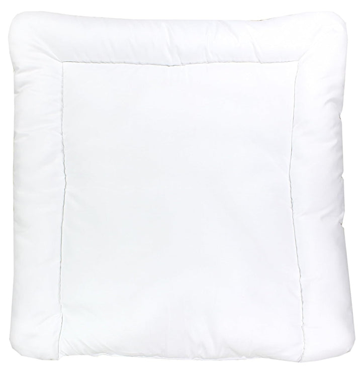 TupTam Baby Wickeltischauflage mit Baumwollbezug Gemustert, Farbe: Baufahrzeuge/Bagger/Beige, Grösse