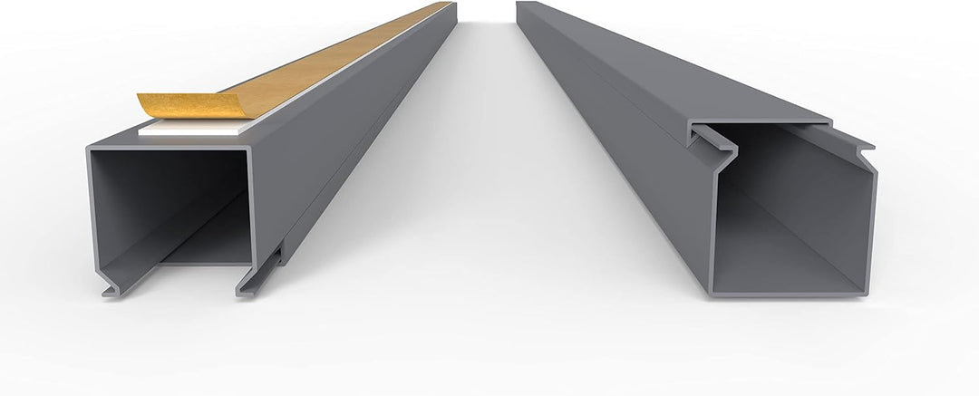 Kabelkanal Selbstklebend Pro mit Schaumklebeband, Kabelschacht 50m 25x25mm - 50x1m, Gray - Grau 50m