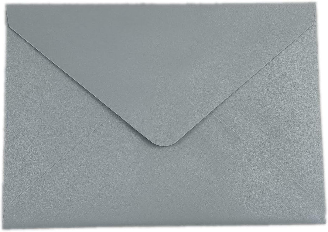 Lucky Star Briefumschläge, A7, Perlglanz, staubblau, 13,6 x 19,6 cm, perfekt für Hochzeiten, Einladu