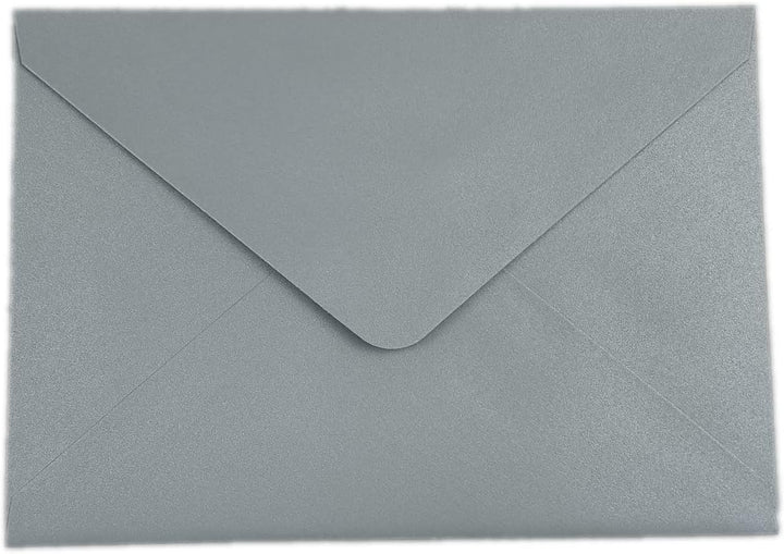 Lucky Star Briefumschläge, A7, Perlglanz, staubblau, 13,6 x 19,6 cm, perfekt für Hochzeiten, Einladu