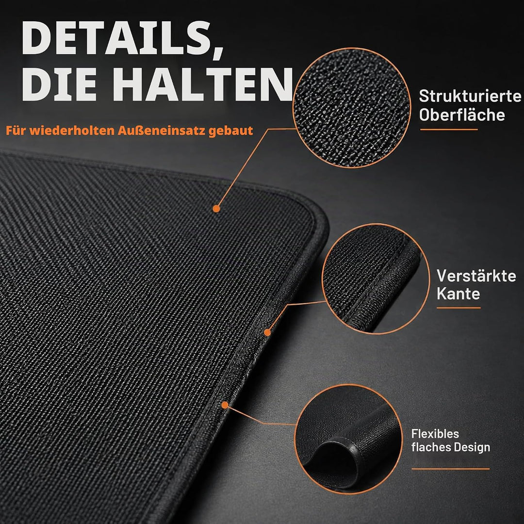 UBeesize Thickened 152x91cm unter Grill Matte für Outdoor-Grill, feuerfeste Matte für Rasen, Raucher