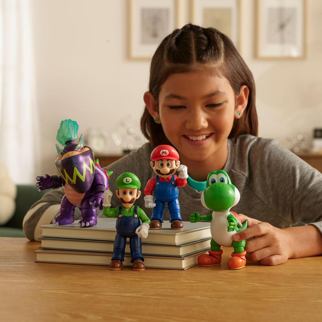 Super Mario Galaxy Movie – 13 cm-Figuren-Multipack – Mario, Yoshi und Exklusive Wonder Bowser Jr. un