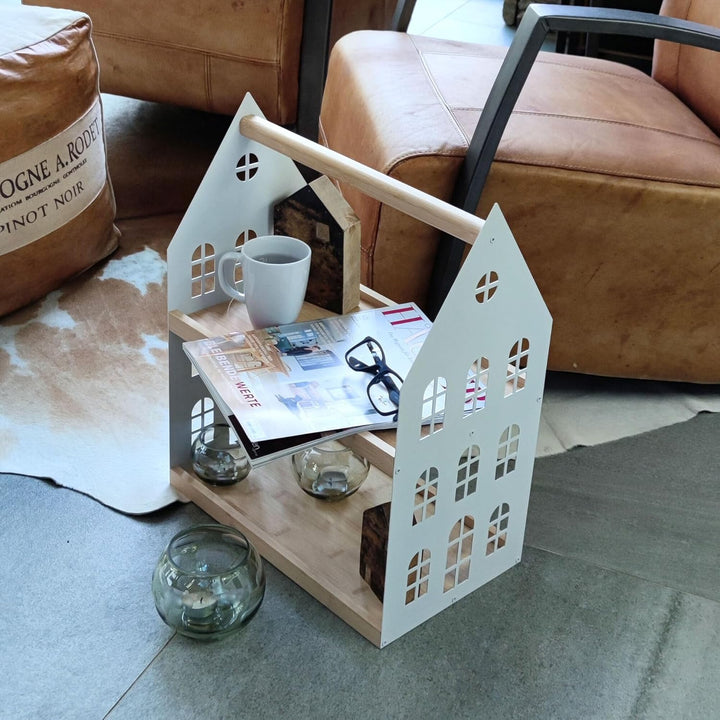 UNUS HOME Etagere 2 Etagen mit Griff, für Obst, Frühstück, Wurst und Käse, Getränke und Desserts, Ta