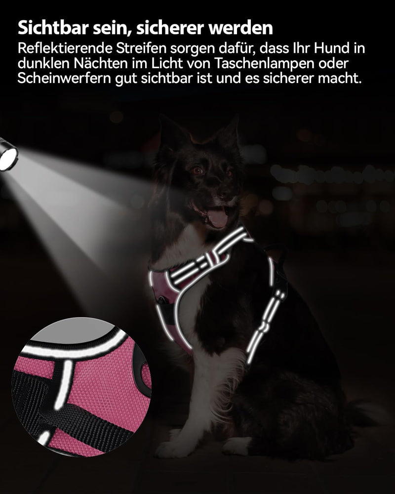 Joytale Hundegeschirr Grosse Hunde, reflektierendes Geschirr Hund, luftdurchlässige Hundegeschirre,