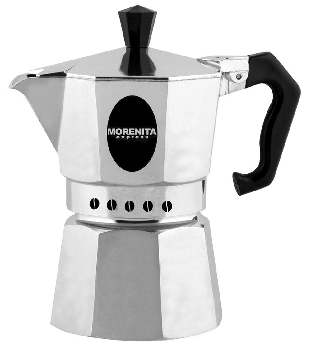 Aeternum 5978 Morenita Espressokocher aus Aluminium für 2 Tasse, silber