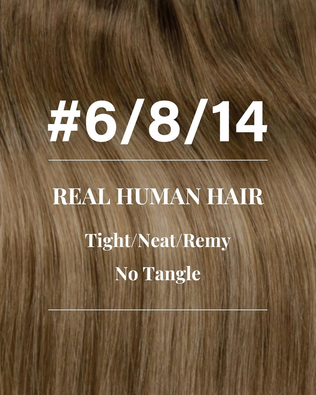 Hetto Balayage Echthaar Tressen Extensions Mittel Braun zu Hellbraun und Dunkelste BlondineTressen E