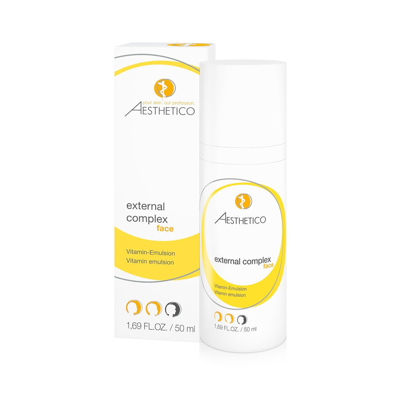 AESTHETICO external complex - Anti-Aging-Emulsion für reife Haut, pflegt mit Vitaminkomplex und biet