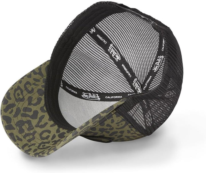 Von Dutch Kappe für Herren &amp; Damen, verstellbar, Truckermütze, originell und bequem, Schwarz, Grün,
