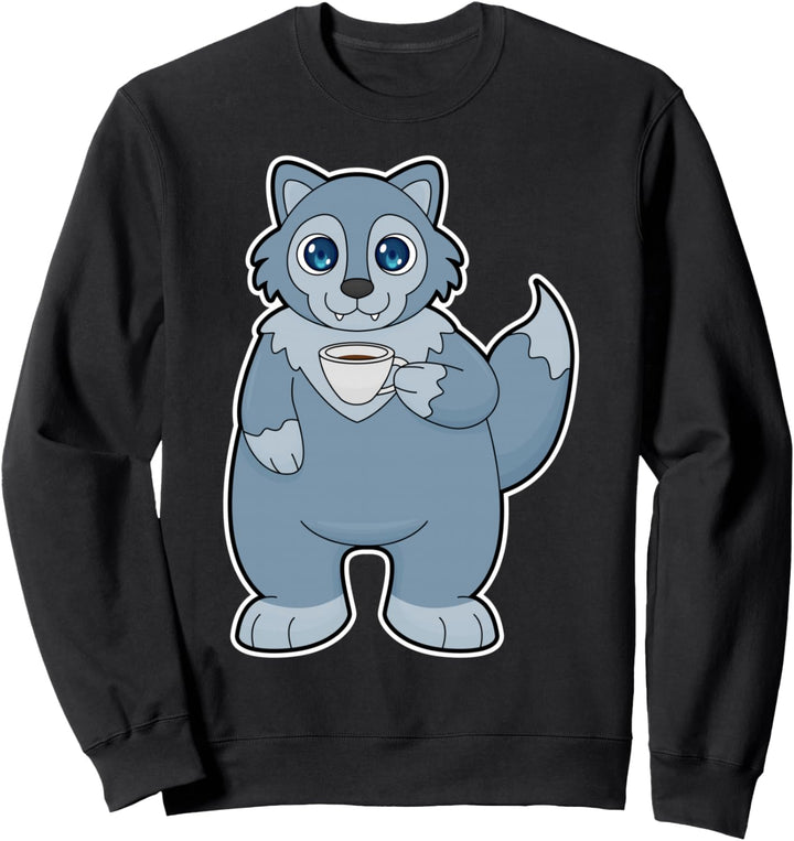 Wolf Kaffee Tasse Sweatshirt