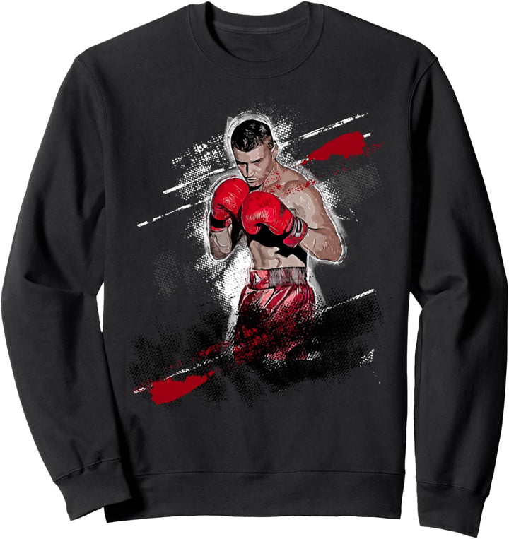 Boxer Motivational Vintage Boxsport auf einem Ring Sweatshirt