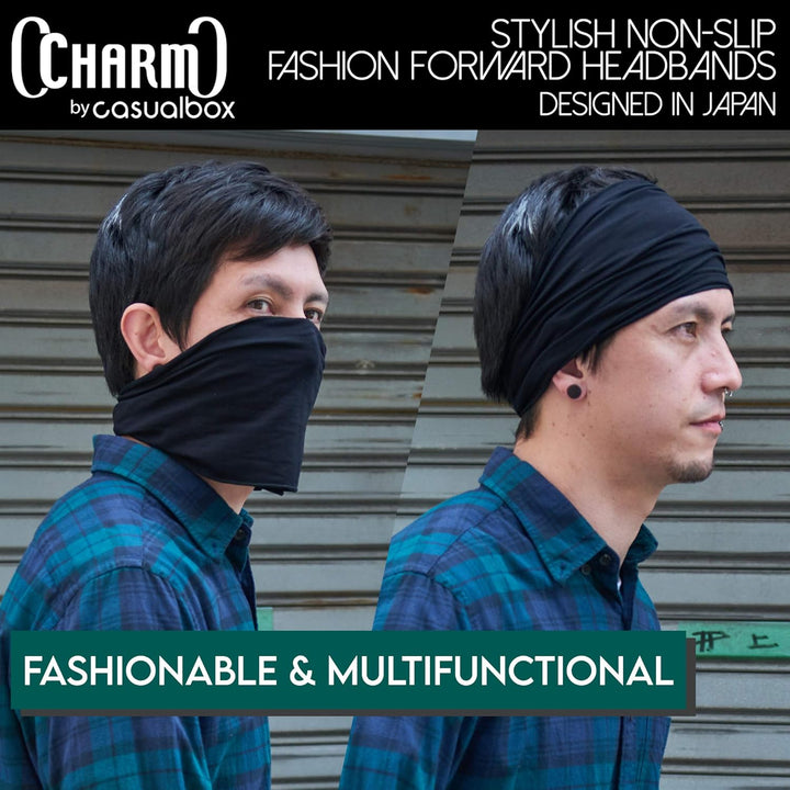 Dünnes Lauf Stirnband Sport Haarband Herren, Bandana Damen Sommer Japanische Mode Lang, Loop Tuch Zu