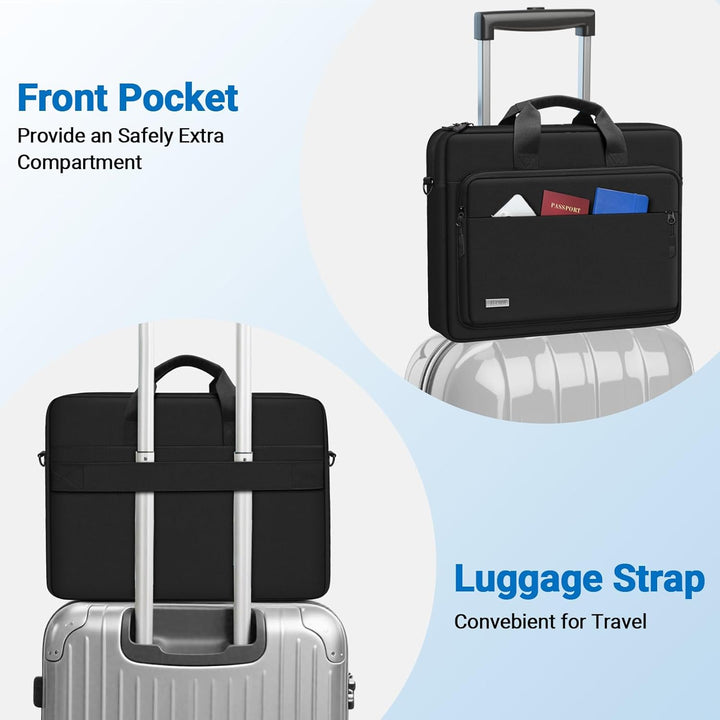 TECOOL 17 Zoll Laptoptasche Schultertasche für 17-17,3" Lenovo Acer ASUS Dell HP Samsung Notebook,17