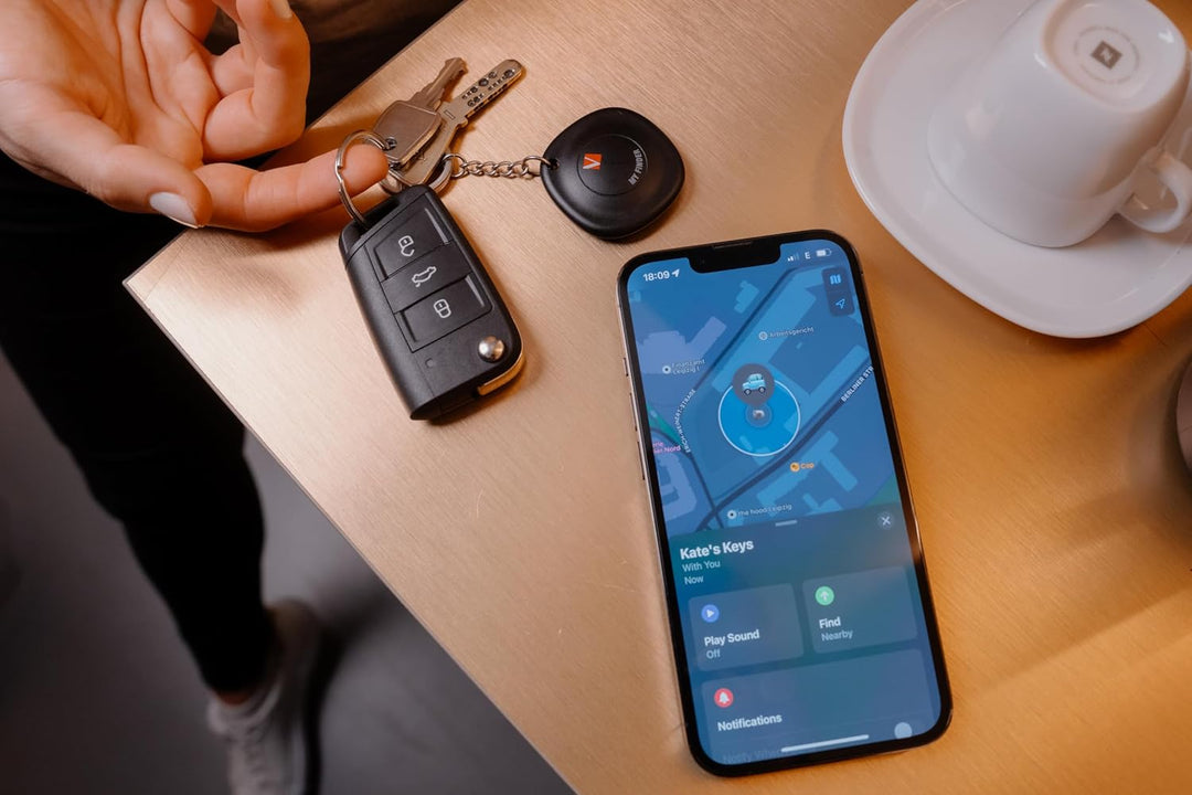 Verbatim My Finder 2er Set, Bluetooth Tracker für Schlüssel, Rucksack, Koffer, Geldbörse und Co, kom