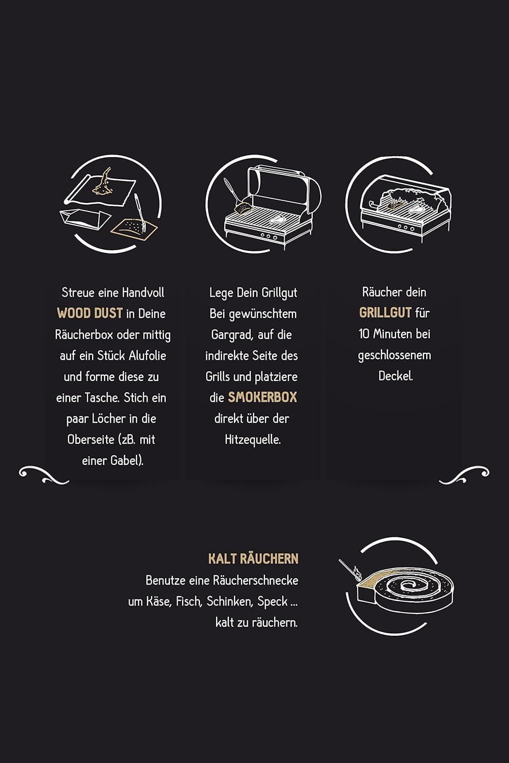 GRILLGOLD Räuchermehl aus heimischen Hölzern – Produziert in Österreich – Spezielle Körnungsmischung