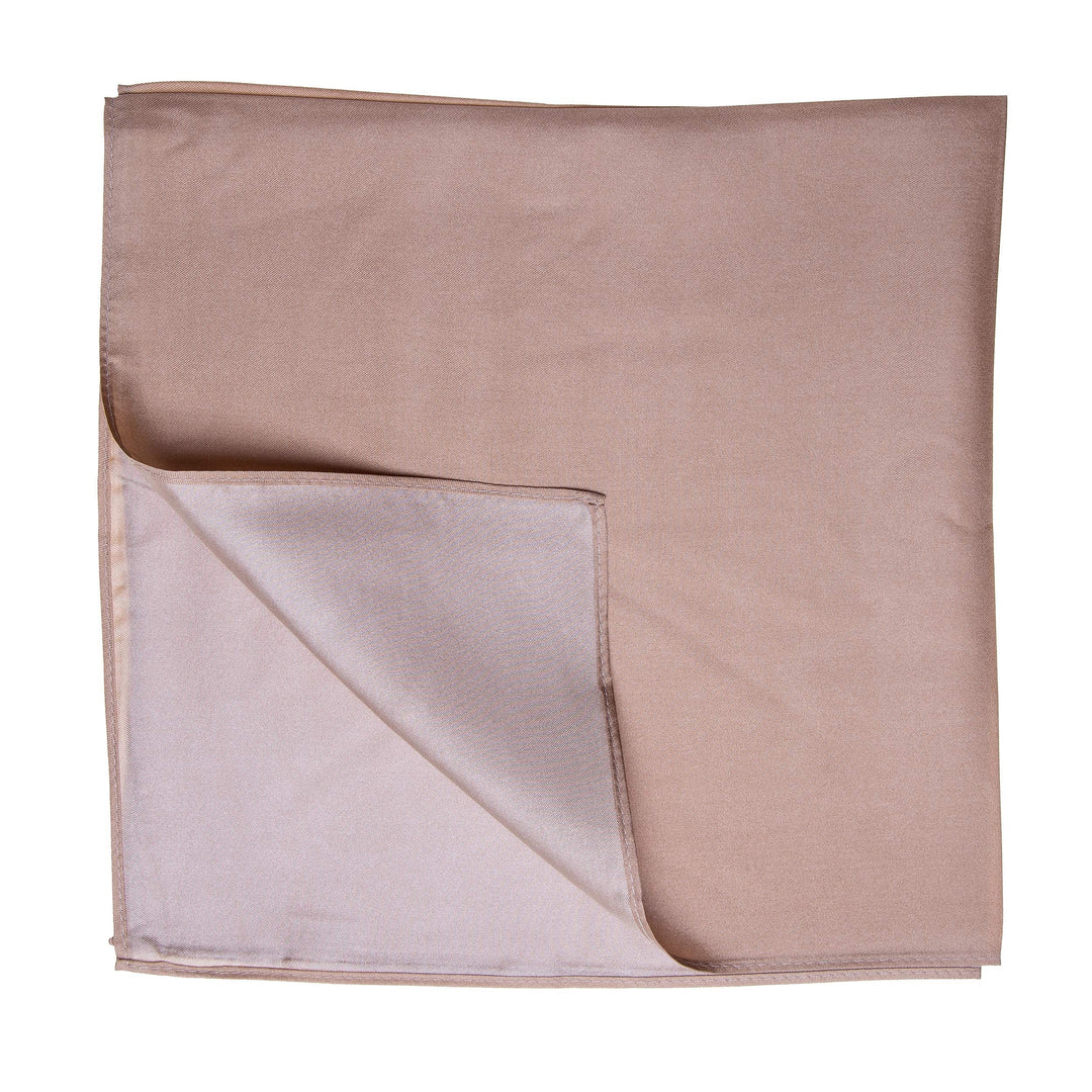 Tinitex Seidentuch Halstuch braun beige Twillseide 70x70cm