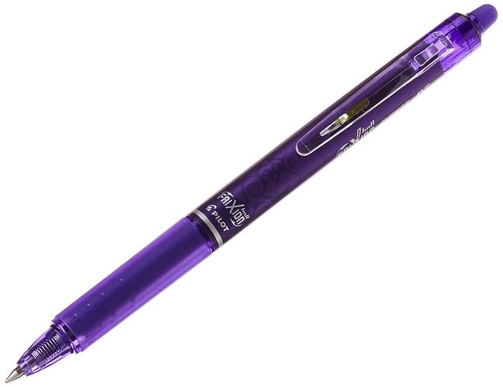 Pilot FriXion Clicker Gelschreiber mit Druckknopf radierbar 12 Stück Violett Packung mit 12, Packung