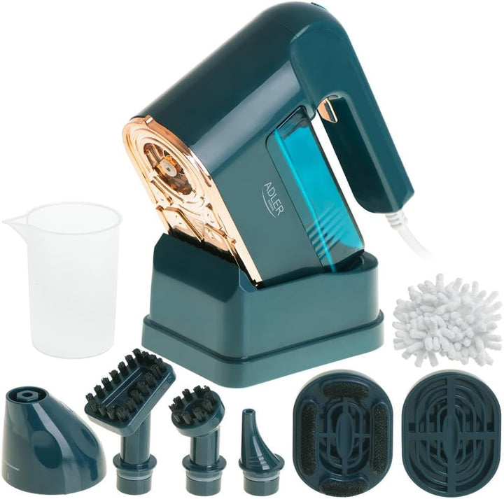 ADLER AD 7050 Dampfreiniger 120 ml, Dampfglätter mit Ständer, Dampfbürste Handgerät, ergonomisch, wa