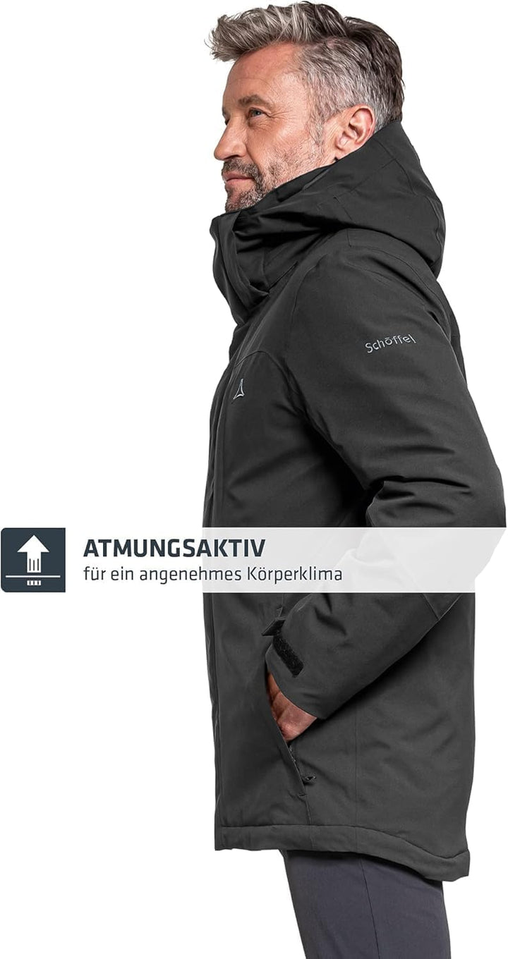 Schöffel Herren Merino Sport Shirt 1/1 Arm M, temperaturregulierendes Langarmshirt, atmungsaktives F