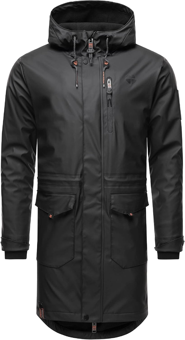 STONE HARBOUR Warmer Regenponcho gefütterter Regenmantel mit innenliegendem Tragegurt und geschweiss