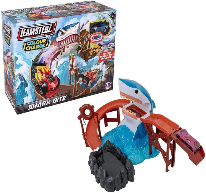 Grandi Giochi - Teamsterz Rennstrecke Shark Bite mit Farbwechselauto - GG00994